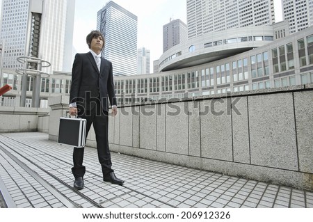Business Man With Brief Case