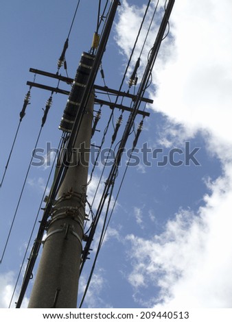 Electric Wire of Utility Pole