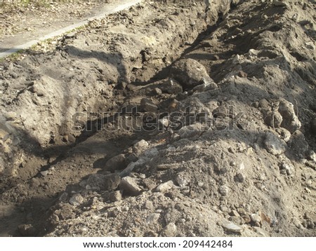 Wire Burying Excavation Work