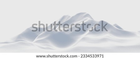 Similar – Image, Stock Photo Empty smooth frozen winter road with ice snow after storm