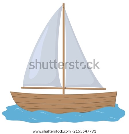 Similar – Image, Stock Photo Sailboats in a small harbour at the lake