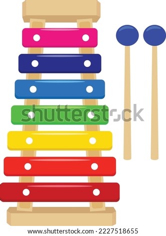 Xylophone for Kids Vector Illustration Graphic