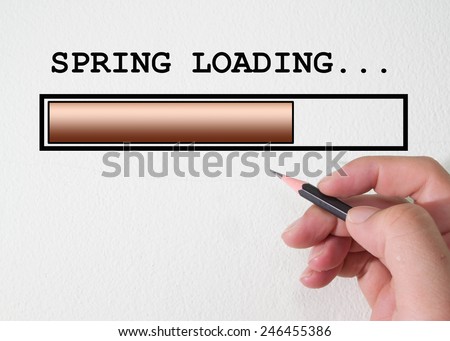 Spring loading. Progress bar design.