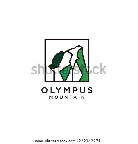 Olympus logo icon design template flat vector