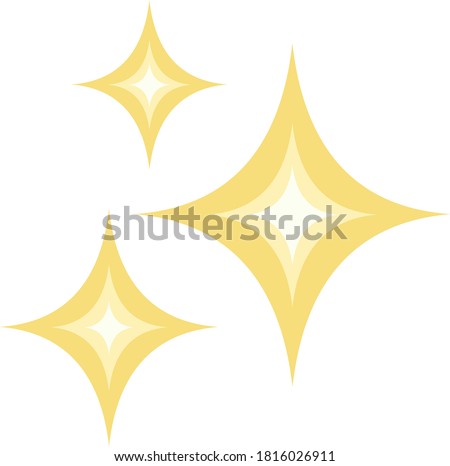 Vector illustration of star emoticon