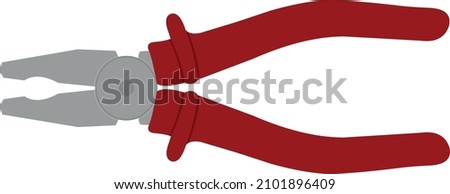 Vector illustration of a pliers tool Imagine de stoc © 