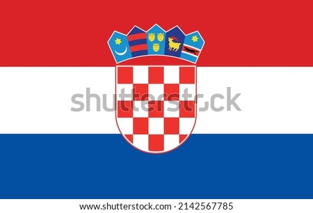 Vector illustration of the flag of croatia