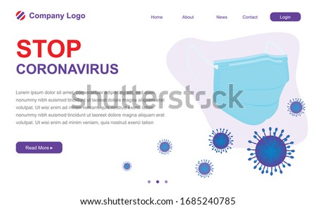 Coronavirus (Covid-19) landing page, Virus Protection, Stop Coronavirus