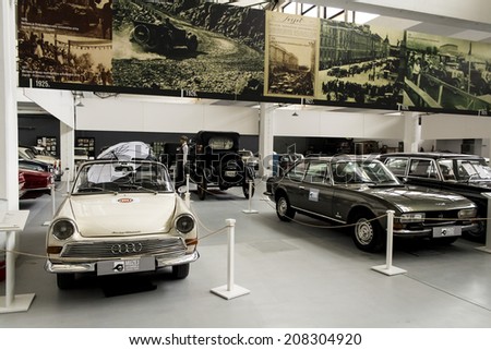 ZAGREB, CROATIA -  FEBRUARY 23, 2014: Car museum Ferdinand Budicki, first car museum in Zagreb, Croatia