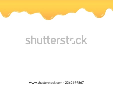 Illustration of delicious melted chocolate on white background.