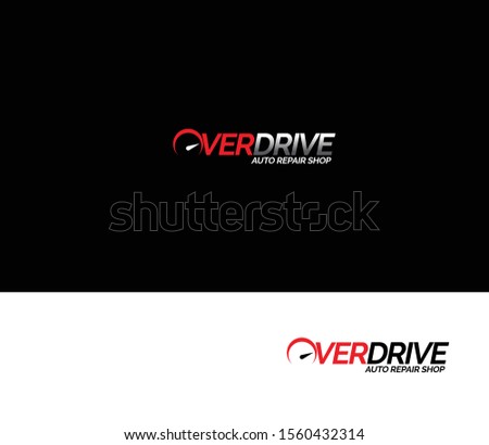 Overdrive Logo for Auto Repair Shop