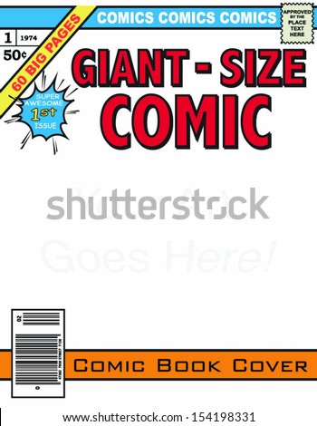 Editable Comic Book Cover!!!