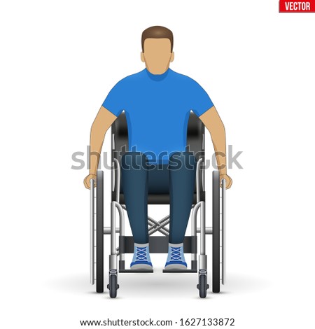 Similar – Image, Stock Photo view of wheel chair for use by physically challenged or handicapped people