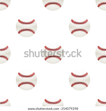 Universal vector baseball seamless patterns tiling. Sport theme with balls. Endless texture can be used for wrapper, cover, package, pattern fills, surface textures.