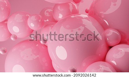 Similar – Image, Stock Photo Floating suspended pastel balls in the pastel background.3D render of glossy spheres. Pastel colours pantone. Abstract background. Science physics glossy balls modern art pop.Copy space empty space