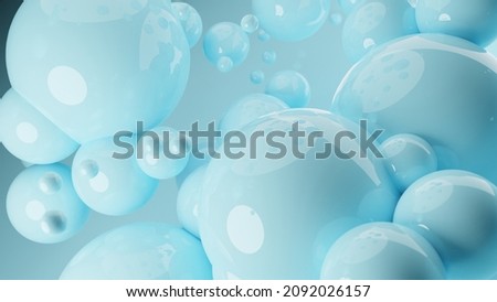 Similar – Image, Stock Photo Floating suspended pastel balls in the pastel background.3D render of glossy spheres. Pastel colours pantone. Abstract background. Science physics glossy balls modern art pop.Copy space empty space