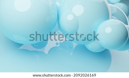 Similar – Image, Stock Photo Floating suspended pastel balls in the pastel background.3D render of glossy spheres. Pastel colours pantone. Abstract background. Science physics glossy balls modern art pop.Copy space empty space