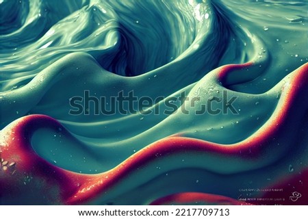 Similar – Image, Stock Photo Stunning curly paint colorful close up background with super texture. Macro style, copy space