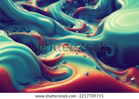 Similar – Image, Stock Photo Stunning curly paint colorful close up background with super texture. Macro style, copy space