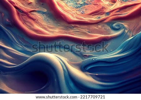 Similar – Image, Stock Photo Stunning curly paint colorful close up background with super texture. Macro style, copy space