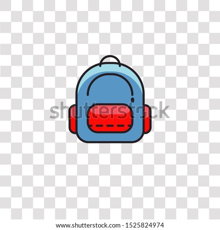 backpack icon sign and symbol. backpack color icon for website design and mobile app development. Simple Element from go collection for mobile concept and web apps icon.