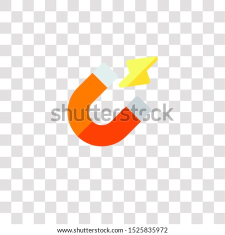 magnet icon sign and symbol. magnet color icon for website design and mobile app development. Simple Element from nuclear energy collection for mobile concept and web apps icon.