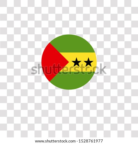 sao tome and principe icon sign and symbol. sao tome and principe color icon for website design and mobile app development. Simple Element from countrys flags collection for mobile concept