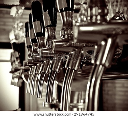 Beer taps array