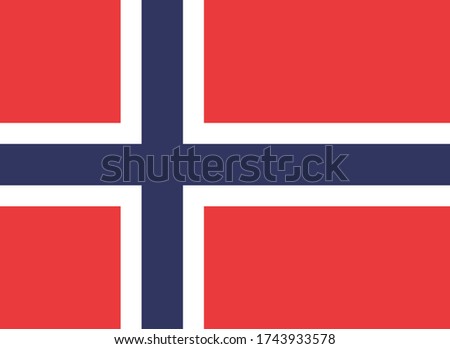 Svalbard and Jan Mayen flag official vector country nation