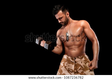Naked men lifting weights — 15
