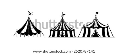 logo concept of circus tent