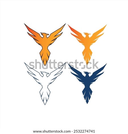 Charming Illustration Phoenix Logo Concept	