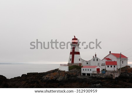 East Quoddy Lighthouse at Dawn, New Brunswick, Canada