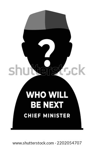 who will be next elected leader, Indian politician vector concept illustration