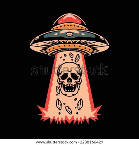 skull invasion tattoo vector design