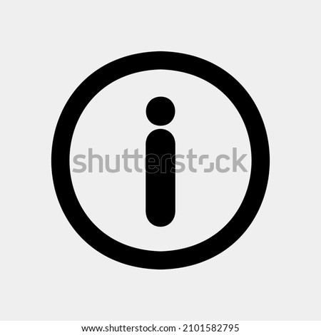 Information icon in solid style about social media, use for website mobile app presentation