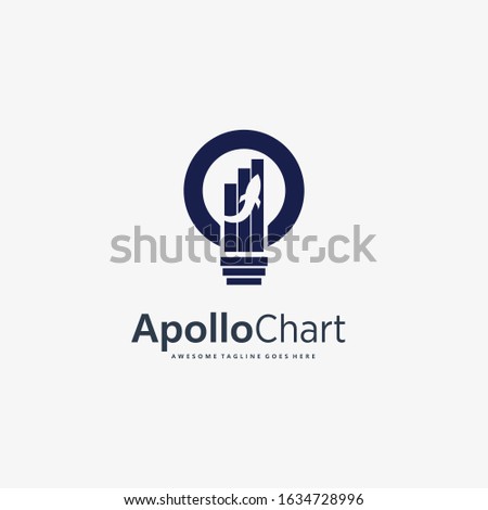 Vector Logo Illustration Apollo Chart Silhouette Style