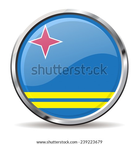 button Flags of aruba