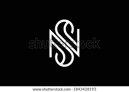 SN letter logo design on luxury background. NS monogram initials letter logo concept. SN icon design. NS elegant and Professional letter icon design on black background. N S NS SN