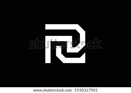 PR letter logo design on luxury background. RP monogram initials letter logo concept. PR icon design. RP elegant and Professional white color letter icon design on black background. Stock fotó © 
