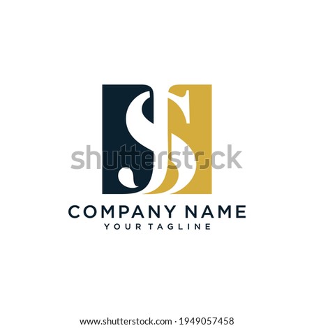 JS logo. Company logo. Monogram design. Letters J and S.