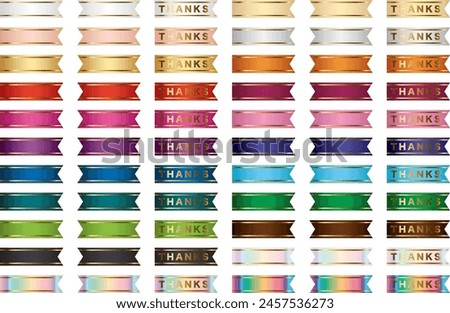 Illustration of ribbon color variations