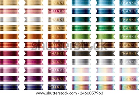 Illustration of ribbon color variations