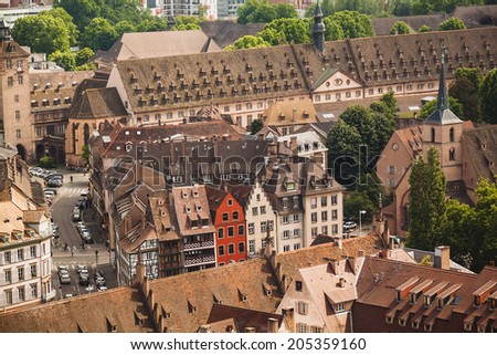 Strasbourg houses. France.