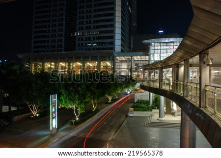 Bangkok, Thailand - 14 December 2008: The entrance of Central World, the famous shopping mall in Bangkok.