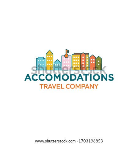 Simple City Accomodation Hotel For Logo Design Travel Industry 