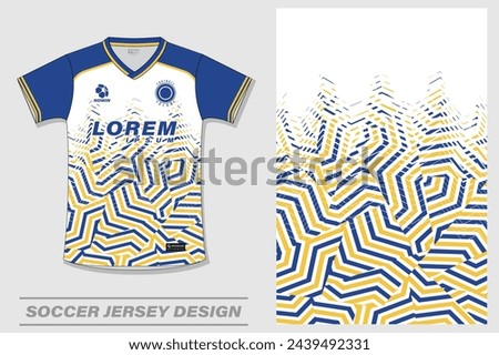 Soccer jersey design for print sublimation