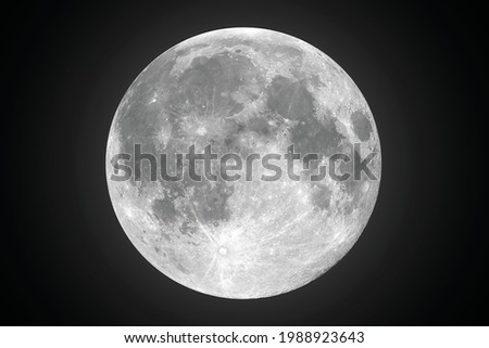 Realistic vector moon. Dark night with vector real moon. modern abstract background.