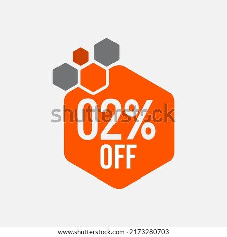 Offer Logo On Letter 2 Template. Offer On 2 Letter, Initial Offer Sign Concept