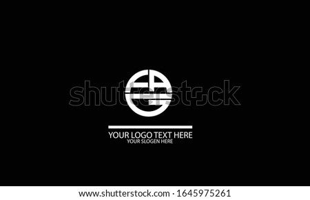 FAG GAF abstract vector logo monogram template